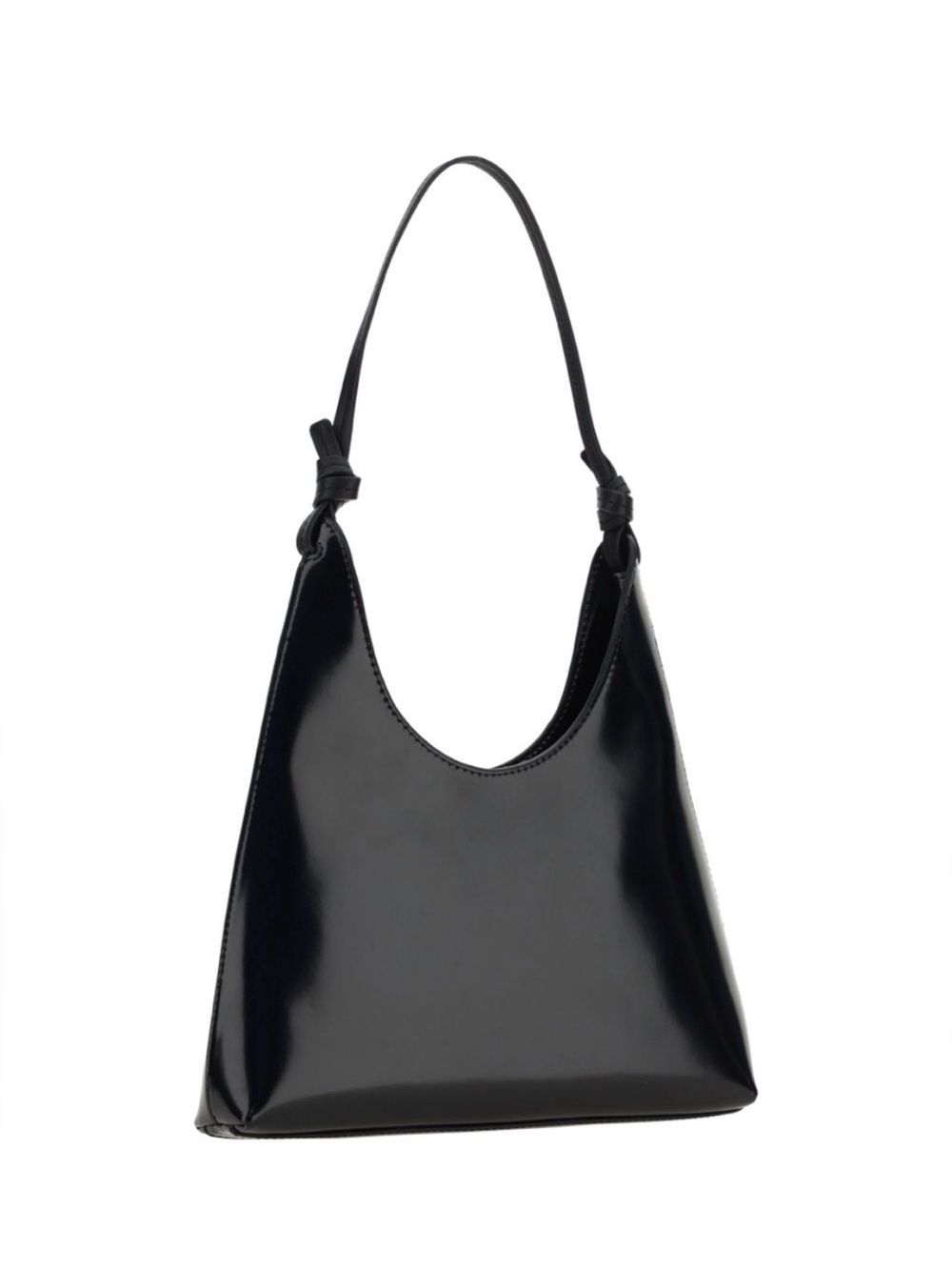 STAUD Black Patent Hobo Shoulder Bag - Picture 3 of 4